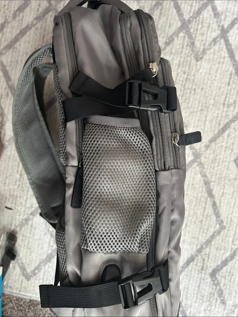 Gray Travel Backpack -